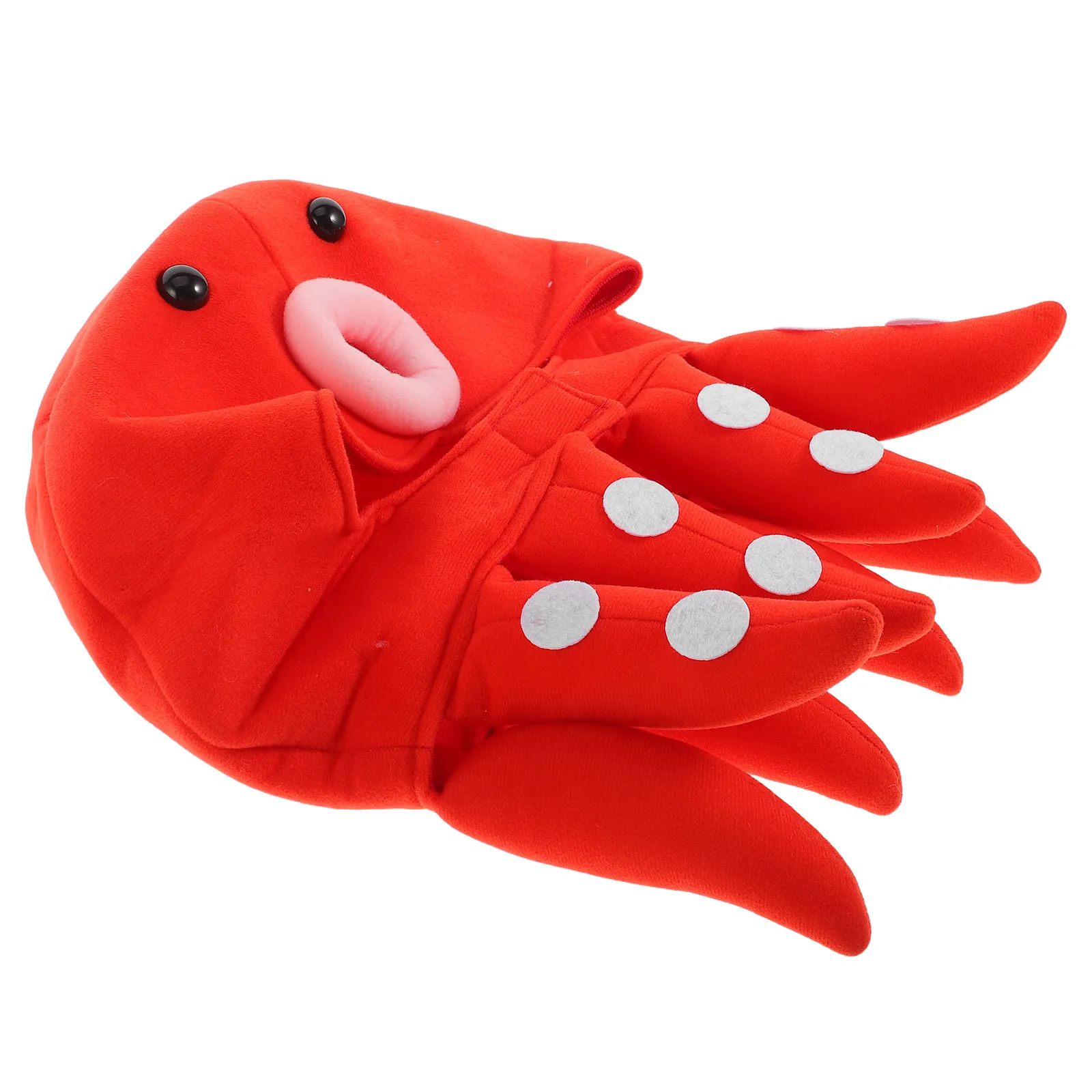 Octopus Hat Soft Marine Animal Cap Comfortable for Halloween Party Cosplay Photo Prop Headwear Funny Tentacle Costume Hood