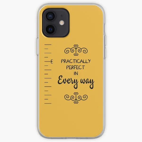 La funda blanda de silicona transparente protectora específica para iPhone Mary Poppins Avw no será amarilla