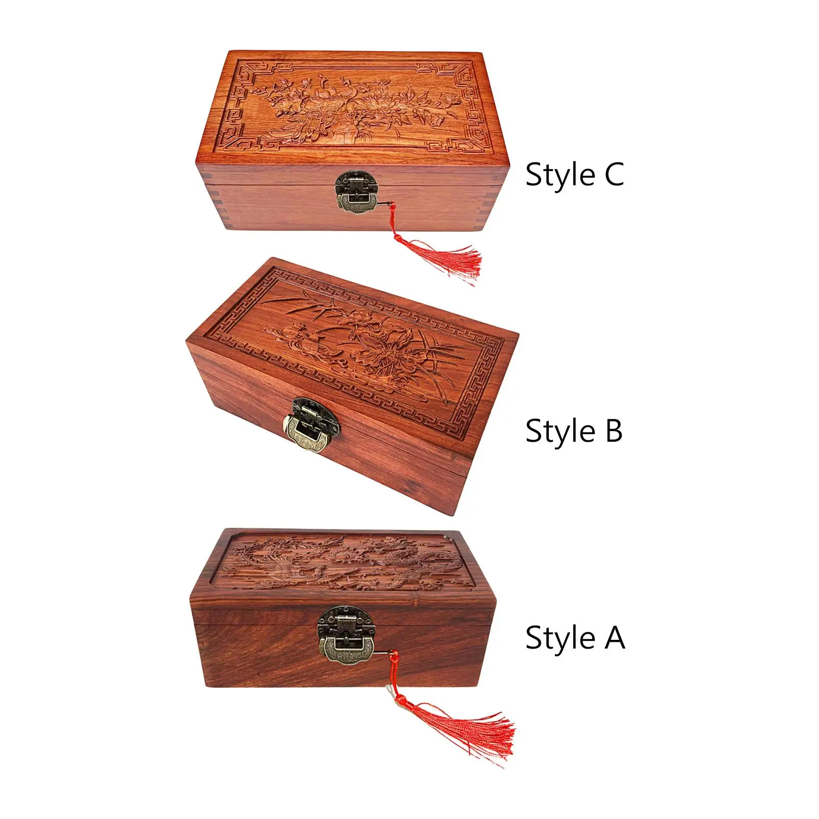 

Jewelry Box Decorative Portable Lockable Women Jewelry Storage Box Jewelry Organizer for Rings Necklace Charm Earring Holiday