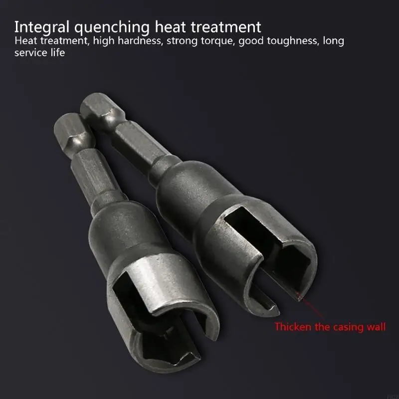 P82E 1/4" Hexagonal Shank Socket Adapter Nut for Power Tool Slotted Butterfly Bolt