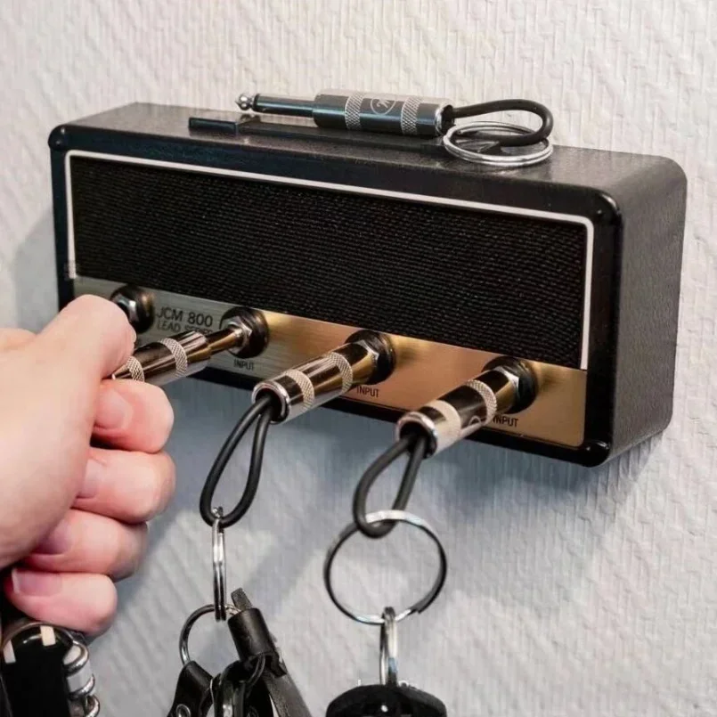 Creative  Radio Plugs Key Holder Retro Wall Mounting Holder Key Organizer Music Key Storage Frame