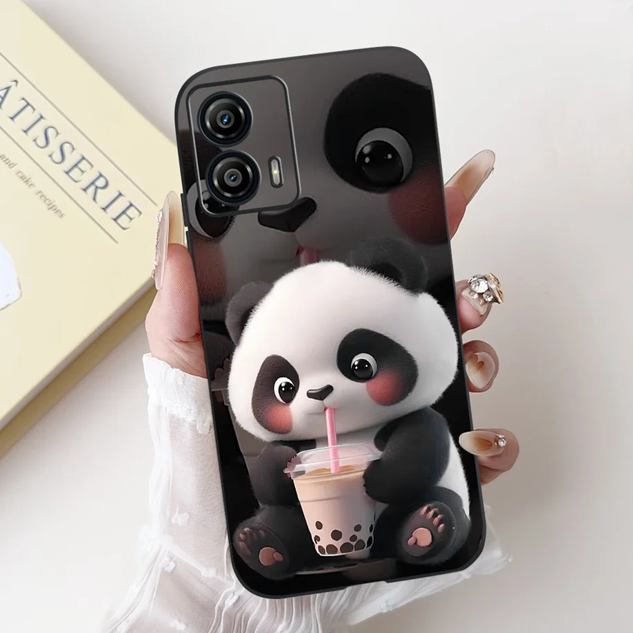 Shockproof Case For Motorola Moto G53 G73 5G Cover Cute Cactus Rabbit Cartoon Soft Silicone Matte Funda For MotoG53 MotoG73 Capa