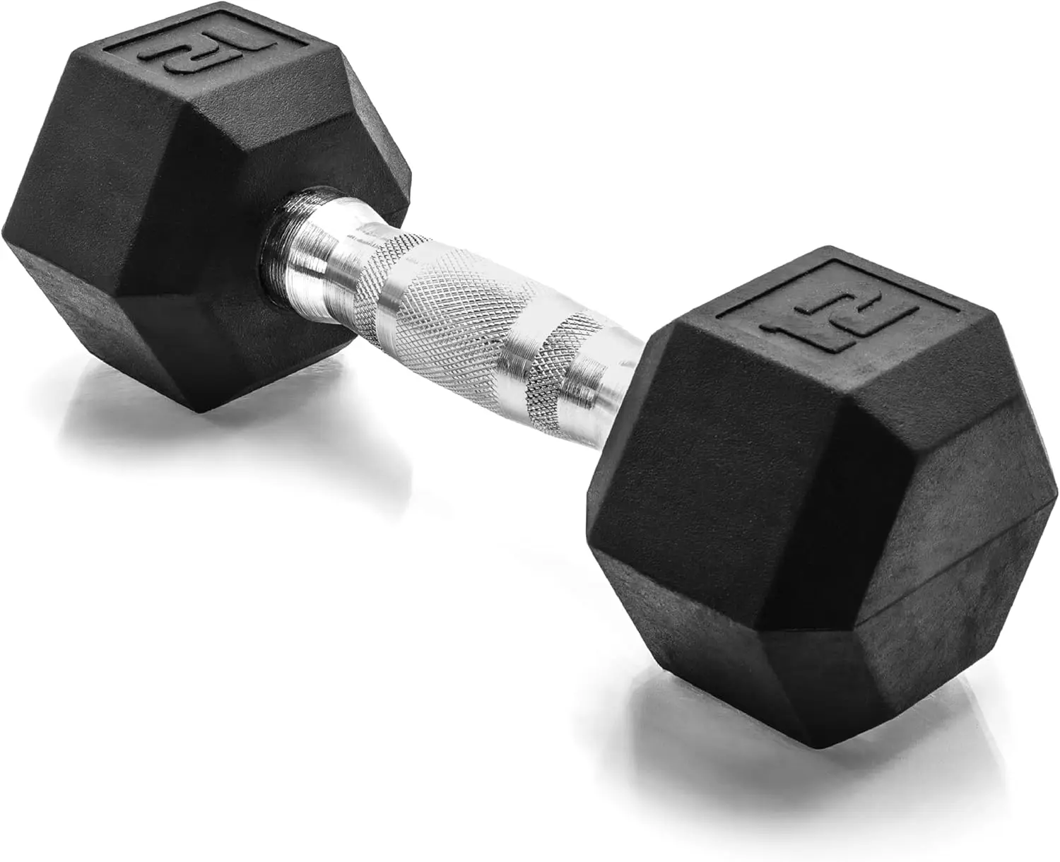 

Coated Hex Dumbbell for Home Gym Workouts with Ergonomic Handle 12 lbs Single