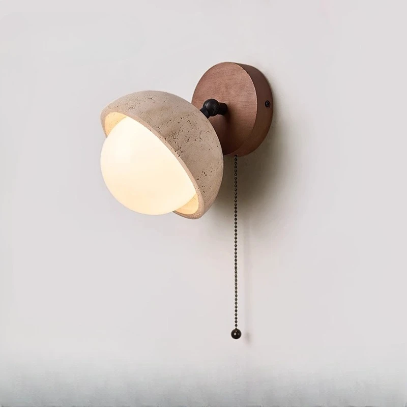 

Wabi Sandy Wind Japanese Wall Light Creative Simple Bedroom Lighting Atmosphere Bedside Background Wall Aisle Decorative