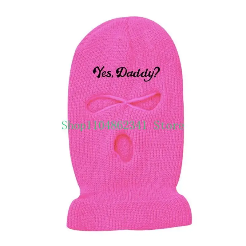 652F 3 Hole Mask yes Knit Hat Balaclava Warm Knit Full Face Mask Outdoor Sports