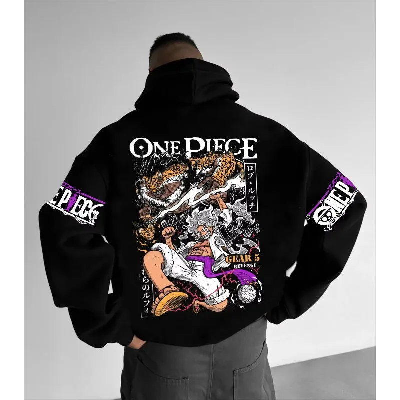 

ONE PIECE Trend Oversized Anime The Latest Boys Hoodie Pure Cotton Casual Versatile Autumn and Winter Men's and Women's Hoodies