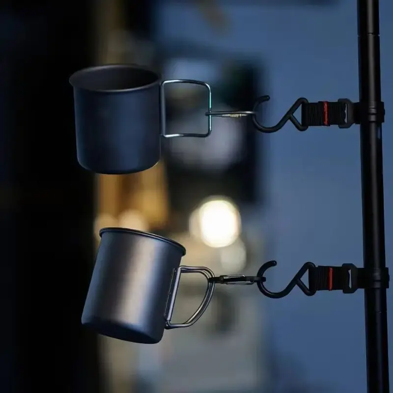 

2026 300ML Camping Mug Aluminium Alloy Folding Cup Hike Mug Ultra-Light Camping Travel Water Cup Outdoor Camping Cookware taza