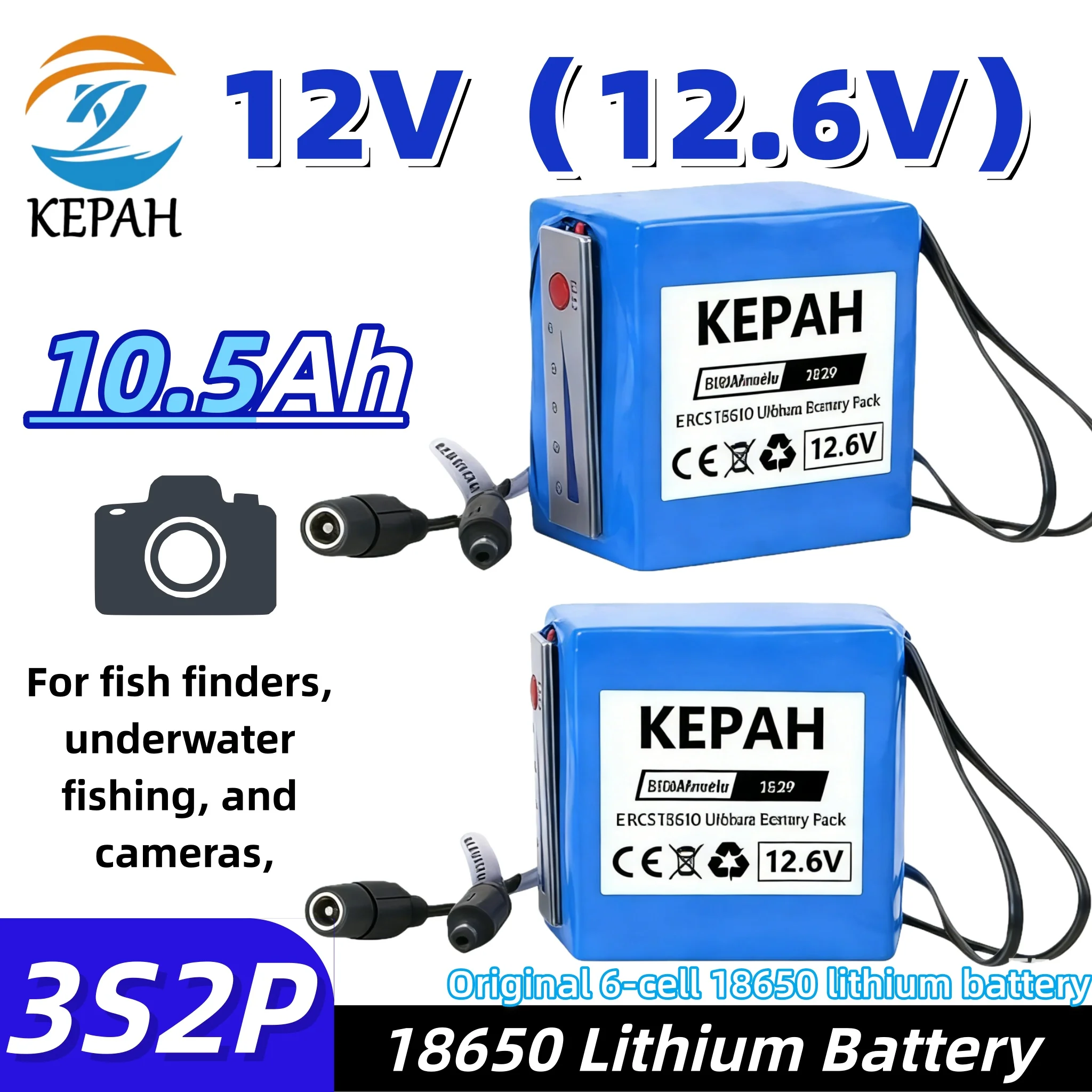 

Литий-ионный блок питания 12.6В 3S2P | Портативный источник питания для эхолота, автомойки, уличного монитора