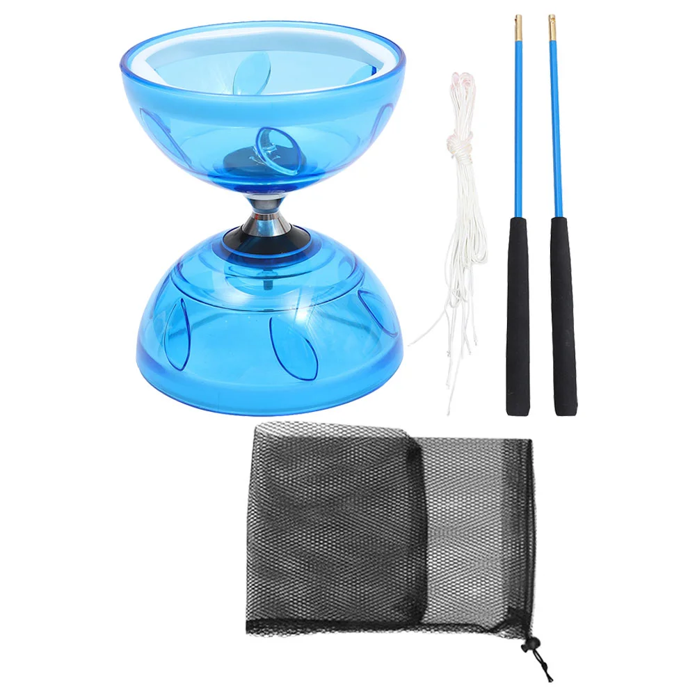 1 Set Clear Diabolo Yoyo Outdoors Playthings Bearing Chinese Yoyo Diabolo Toy Plaything Outdoor Diabolo Toy for Exercise