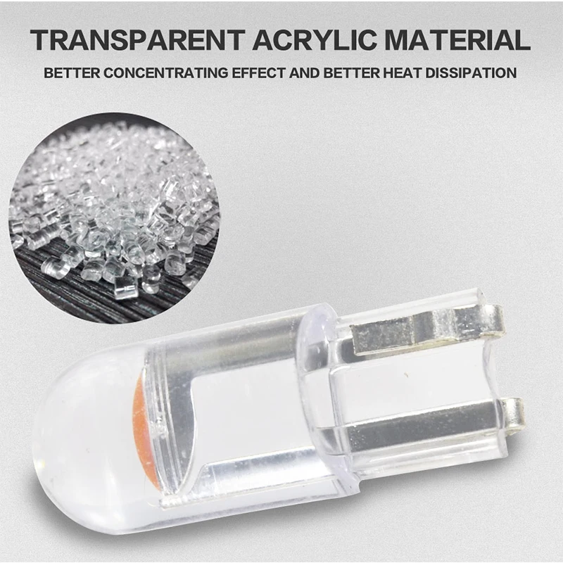 10/20/100pcs T5 T4.2 T3 Led W3W w1.2w W5W Car Interior Light Dashboard Warming Indicator Auto Instrument Light Wedge Gauge Bulb