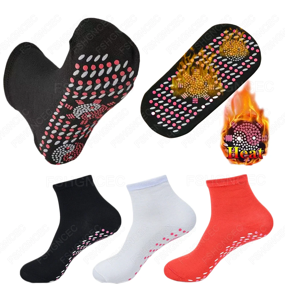 Self-Heating Socks Winter Thermal Insoles for Shoes Woman Man Warm Foot Cushions for Cold Protection Acupressure Massage Sock