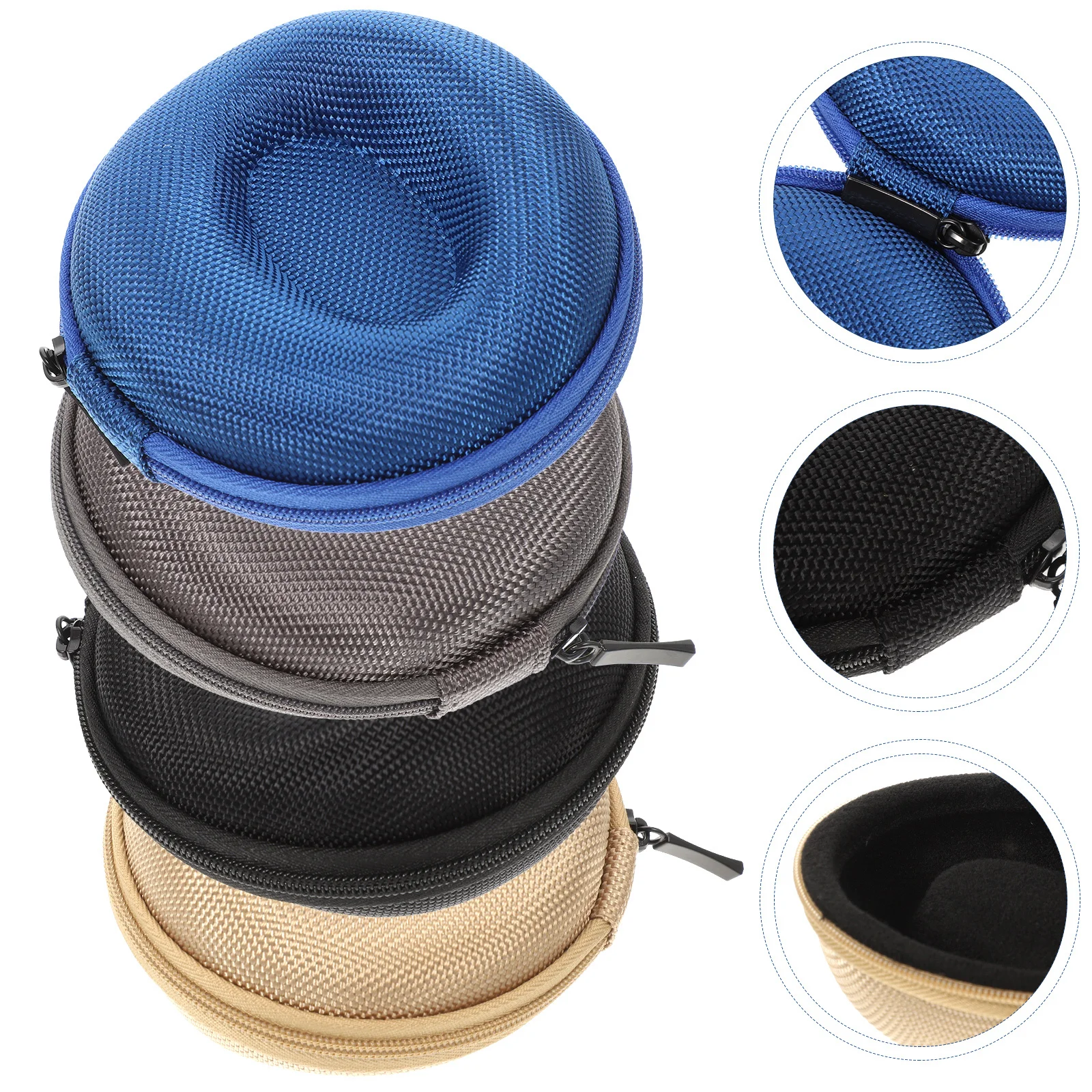 

4pcs Smartwatch Case Waterproof Shockproof Portable Watch Container For Travel Outdoor Storage Black Gray