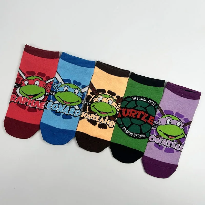 Teenage Mutant Ninja Turtles Long and Short Socks  Free Size Cotton