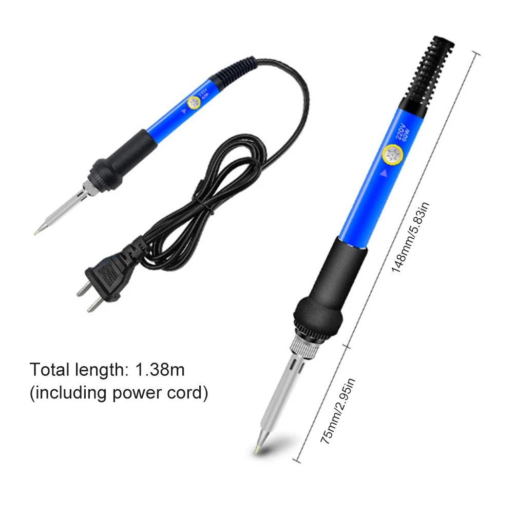Heat Pencil Tips Repair Tools Adjustable Temperature Electric Soldering Iron Kit 220V 110V 60W Welding Solder Rework Station