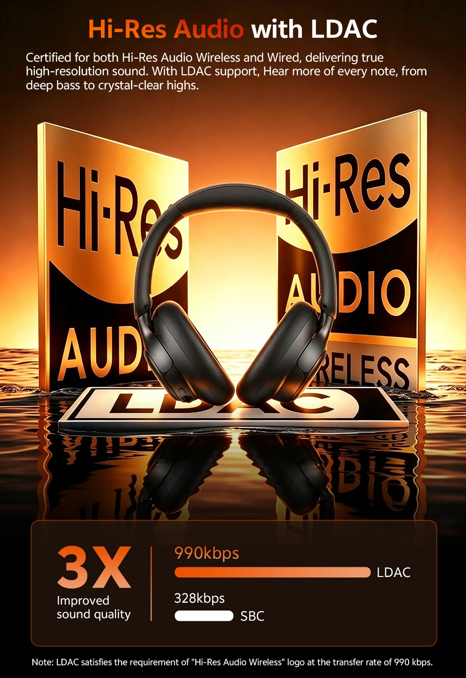 QCY H6Neo Kabellose Kopfhörer 52dB Adaptive Hybrid ANC Bass-Boost-Headsets Hi-Res LDAC Bluetooth 6.0 Spatial Audio Kopfhörer 96H – Detail 7