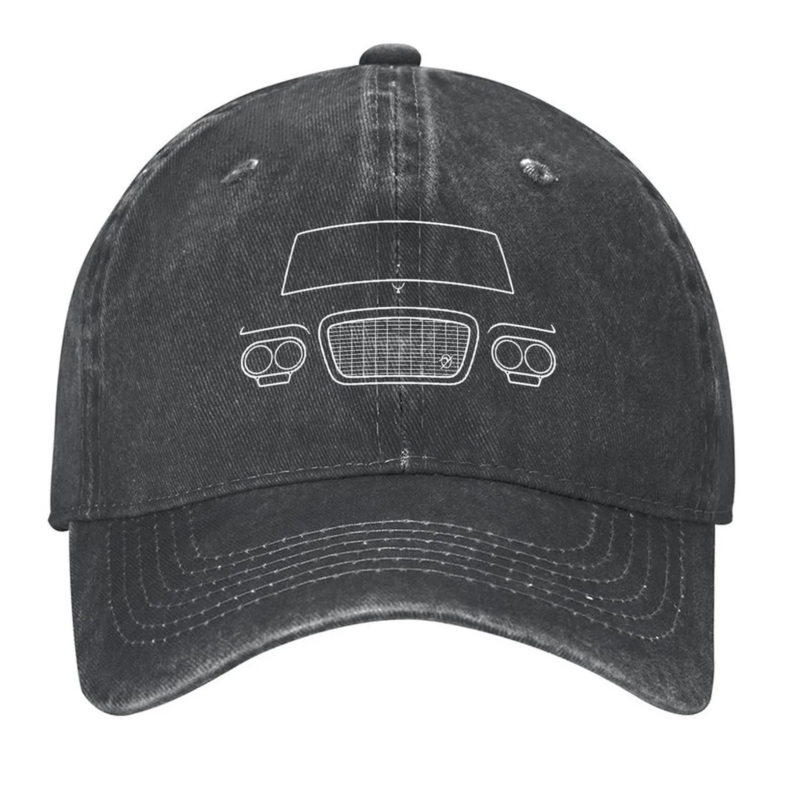 

Studebaker Lark 1960s classic car white outline graphic Baseball Cap New In Hat Custom Cap Beach Outing Mens Caps Women's