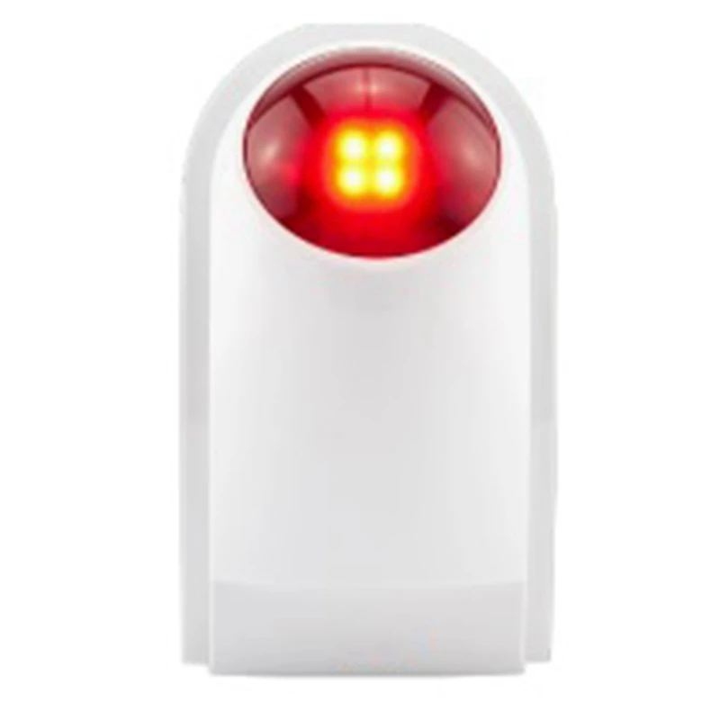 Sirene sem fio piscando para casa, sensor de luz estroboscópica, interior e exterior, Garage Alarm Security System, fácil de usar, EU Plug, 110DB, J008