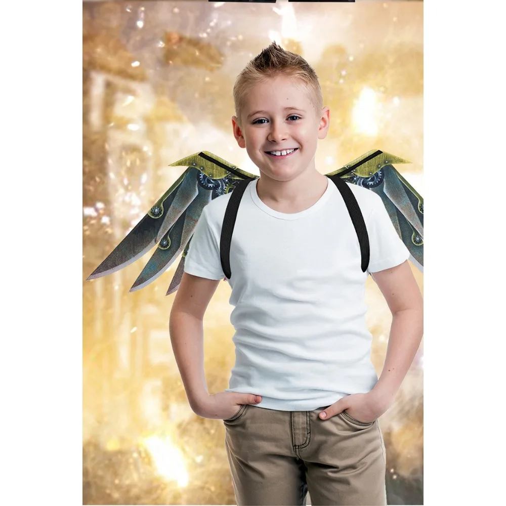 Halloween Dress up Wings Adult Children Cosplay Punk Blade Wings Carnival Stage Dress up Props