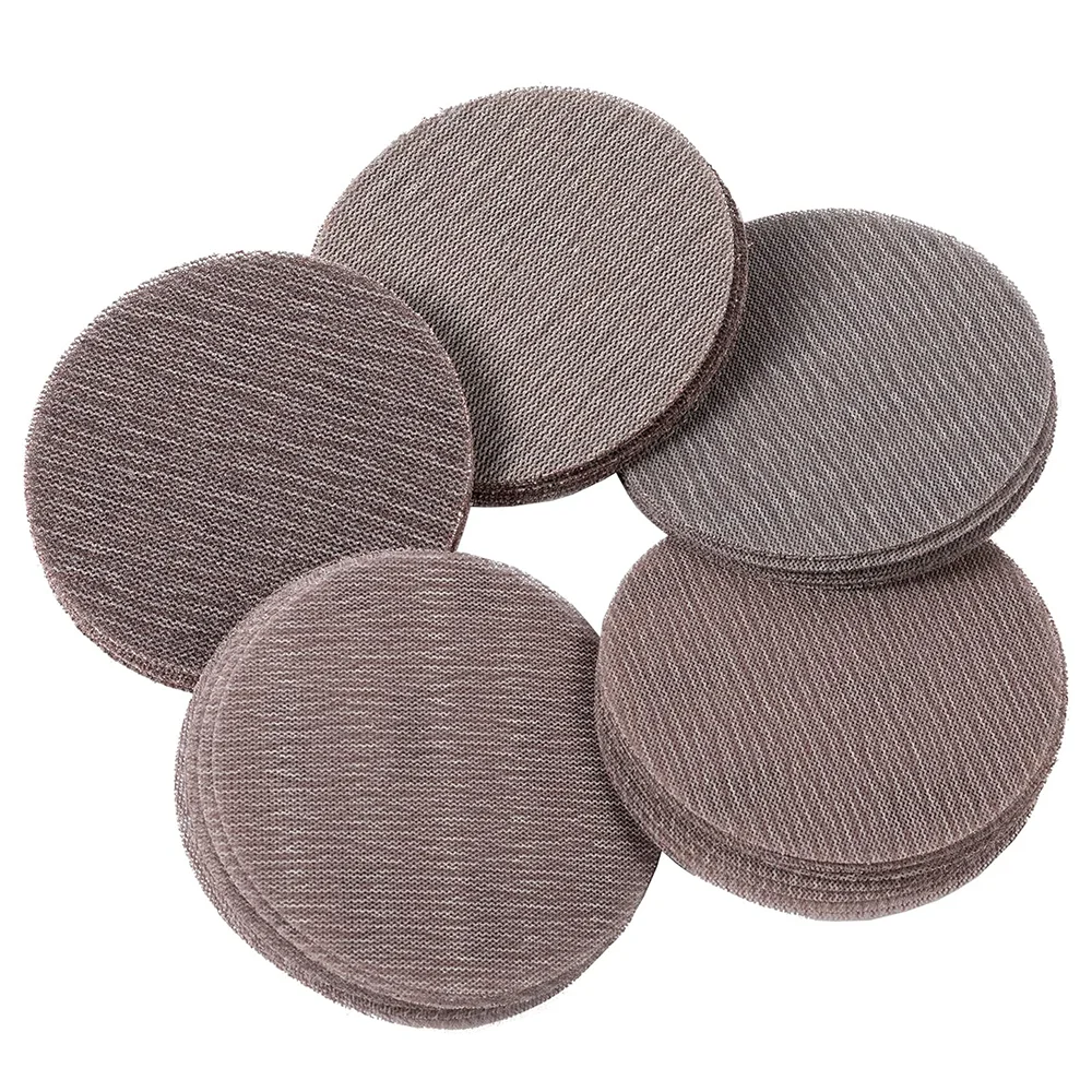

50PCS 6 Inch Mesh Hook and Loop Sanding Discs,40-800 Grit Mesh Abrasive Dust Free Sanding Discs for Drywall,Putty,Metal,Wood