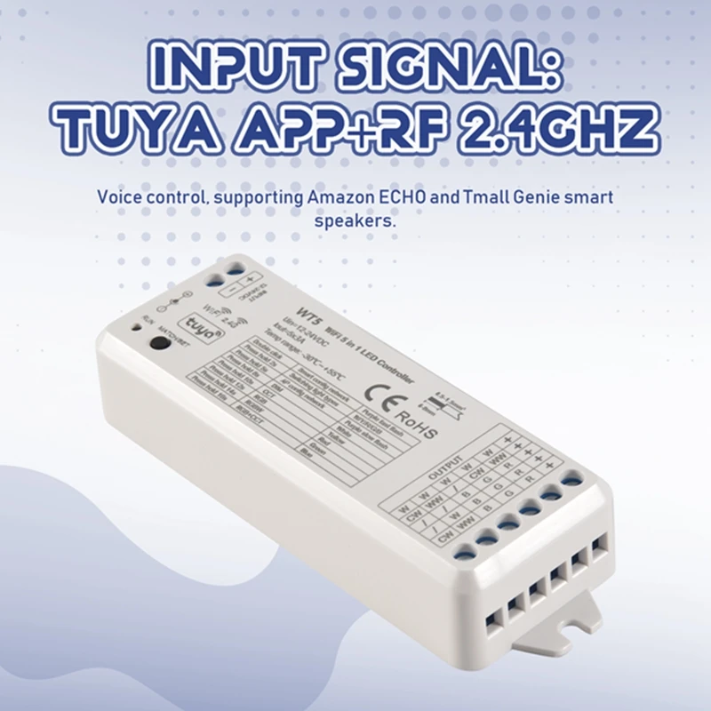 LED 컨트롤러 Tuya LED 컨트롤러 5 in 1 디머 CCT RGB RGBW RGBWW RGBCCT