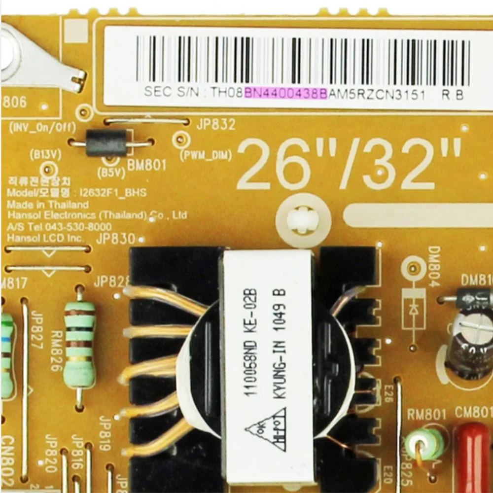 LN32D403E4DXZA LN32D430G3DXZA LN32D467E1HXZA LN32D403 LN32D430G3 est pour carte d'alimentation I2632F1 _ BHS BN44-00438A = BN44-00438B