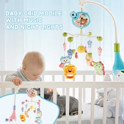 Mobile for Crib with Music and Lights, Baby Crib Mobile with Remote Control 433 Lullabies Musical Box for Newborns 0 - 12 Months