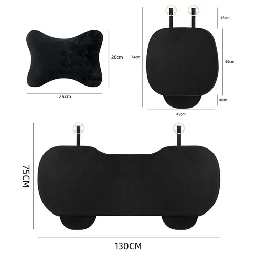 Imagen 2 del producto Pegatinas para el interior del coche, funda universal transpirable de felpa para asiento de coche, reposacabezas para Toyota Corolla Camry C-hr Rav4 Yaris
