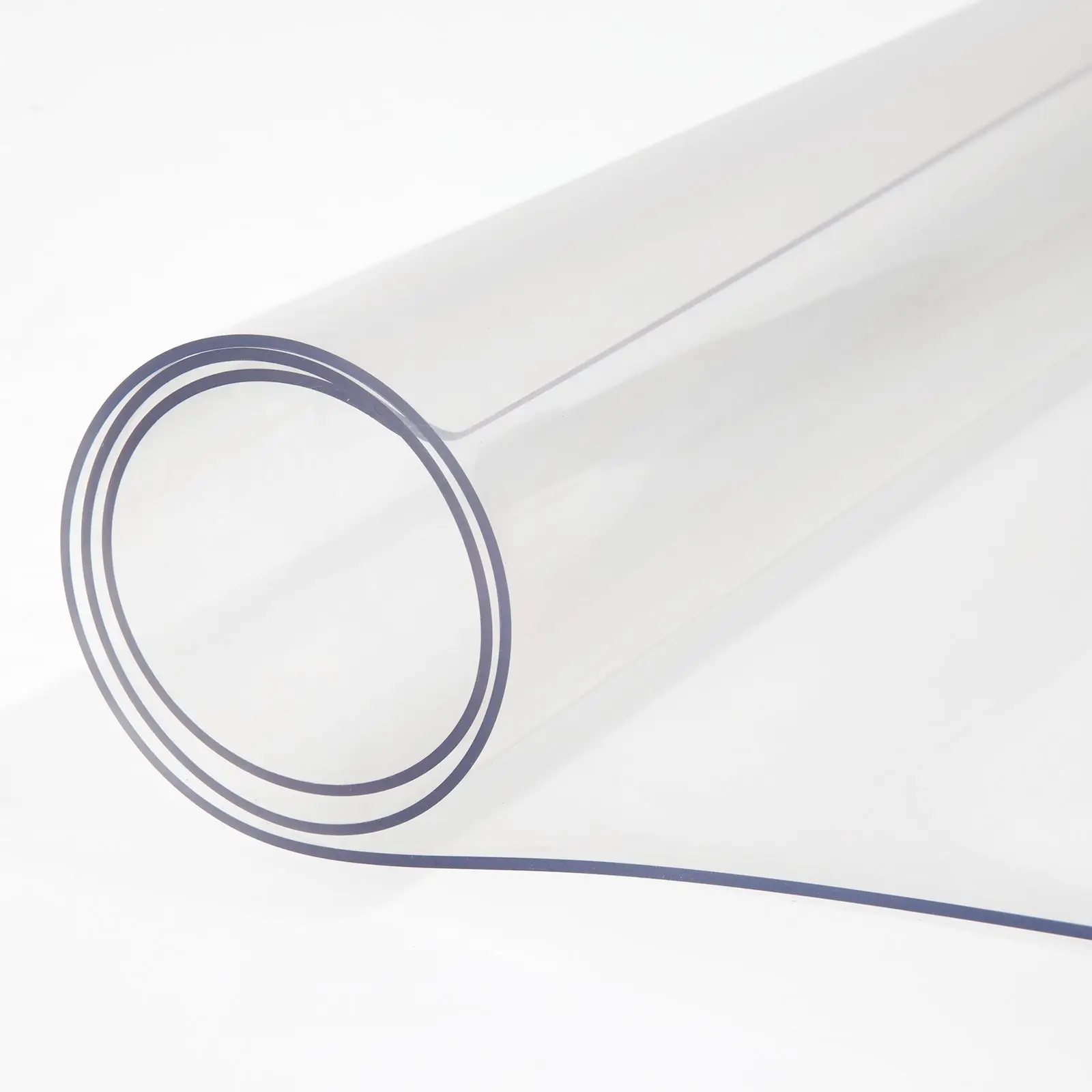 Plastic Table Cover 42 X 78 Inch, 2 Mm Thick Clear Table Protector, Rectangle Clear Desk Mat, Waterproof & Easy Cleaning for