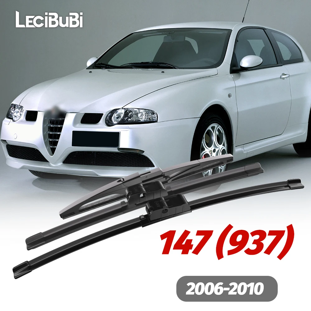 

1set Front & Rear Windshield Wiper Blades Windscreen Wipers For Alfa Romeo 147 937 2006-2010 2007 2008 2009 Accessories