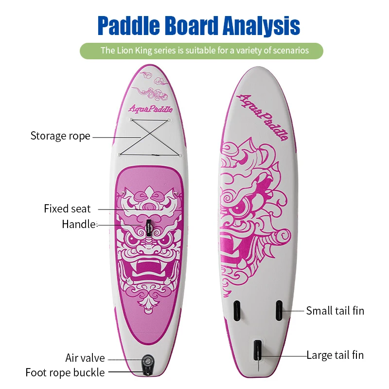 حجم مخصص قابل للنفخ SUP - لوح ركوب الأمواج المتين لجميع الأعمار #4