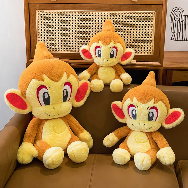 

Kawaii Pokemon Chimchar Plush Toy Stuffed Doll for Kids Birthday Xmas Gift Large Size Cute Cuddly Animal Toy for Girls
