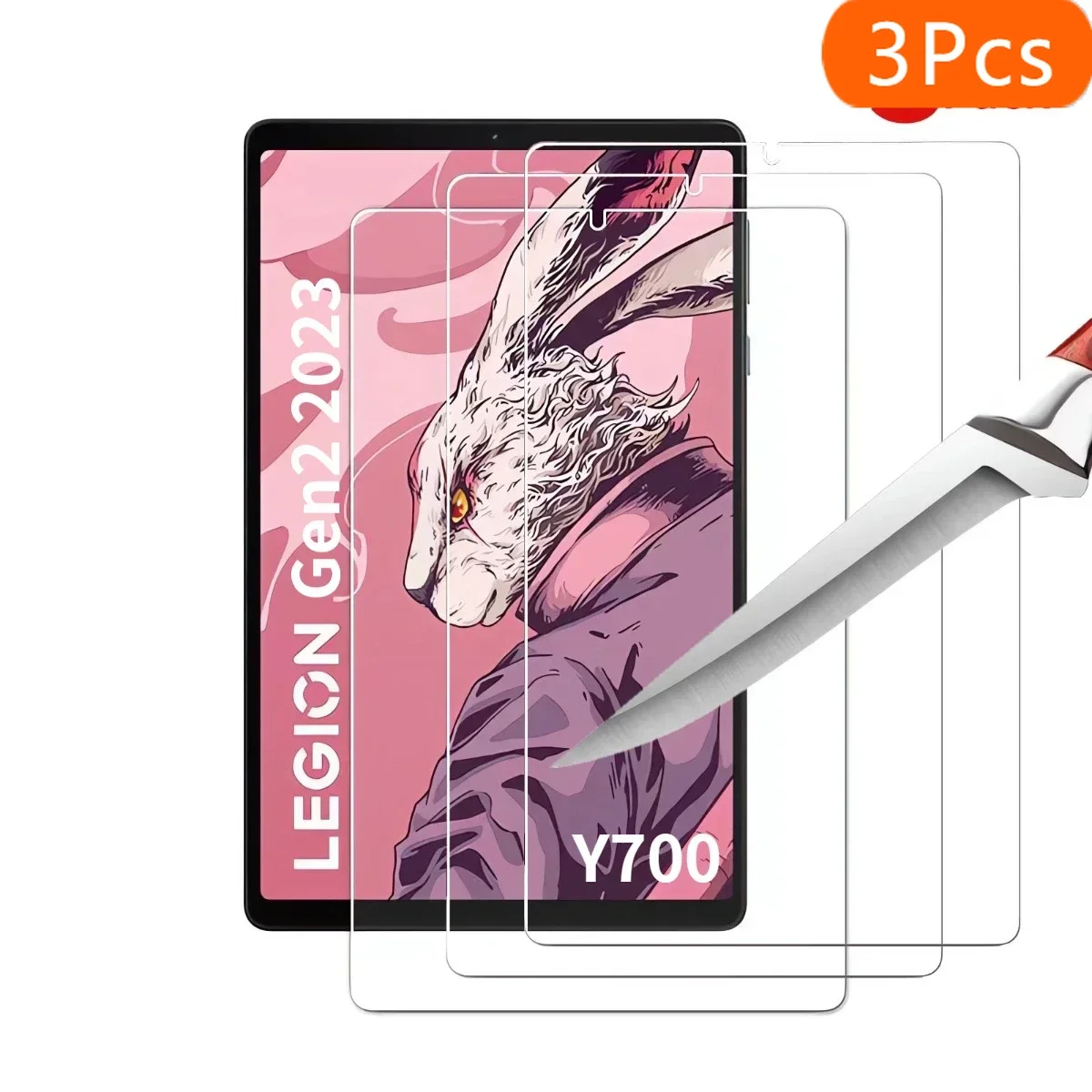 

3 шт. стеклянная защитная пленка для Lenovo Legion Y700 Gen 2 2023, 8,8 дюйма TB-320FC, пленка из закаленного стекла HD, прозрачная, устойчивая к царапинам