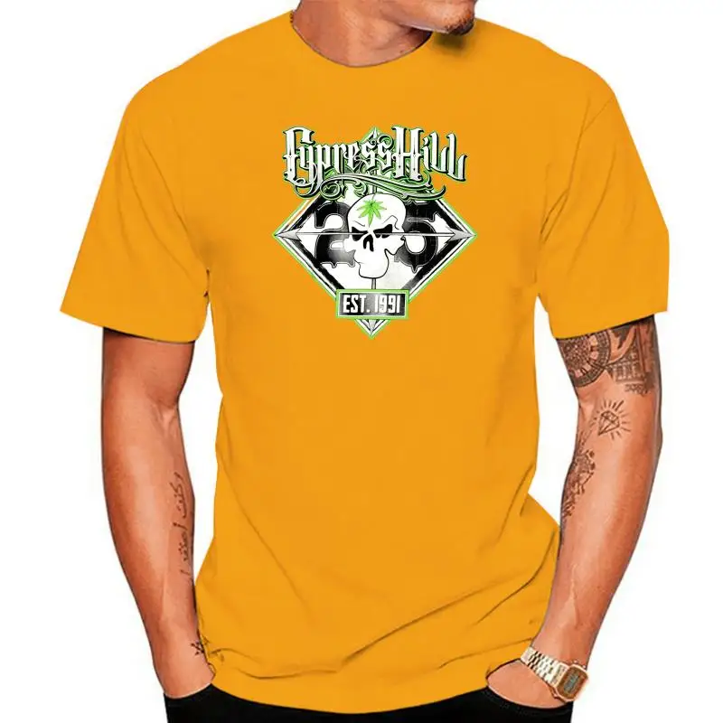 Cypress Hill Men'S Est. 1991 เสื้อยืดสีดํา Cool Casual Tee เสื้อ