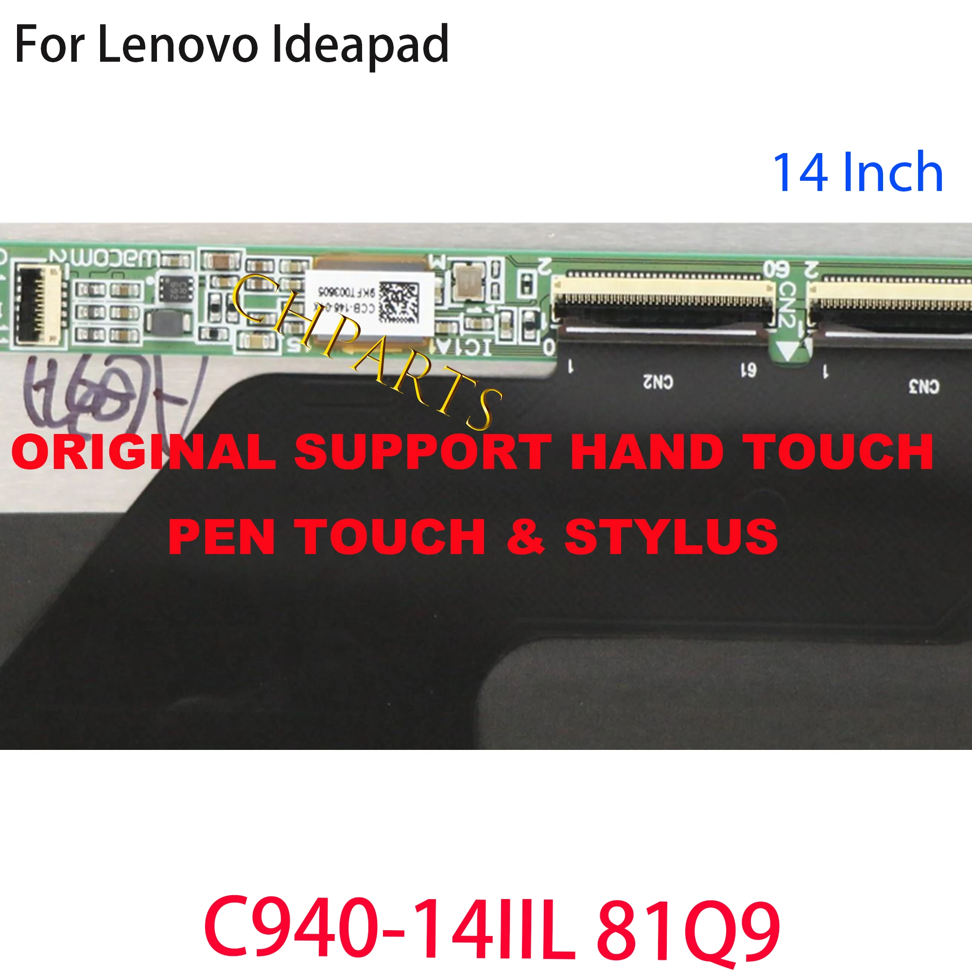 สำหรับ Lenovo โยคะ C940-14 C940-14IIL 81Q9 LCD แบบสัมผัส5D10S39596 5D10S39595เปลี่ยนจอแสดงผล