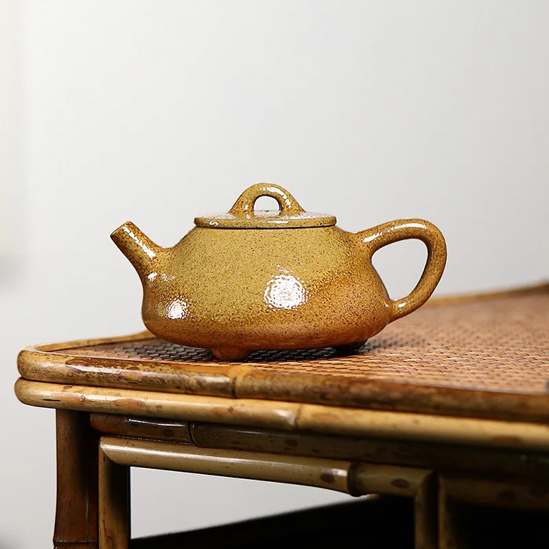 High Quality Yixing Purple Sand Wood Burning Pot Ore Temperature Section Mud Metallurgy Shipiao Teapot Household Tea Set