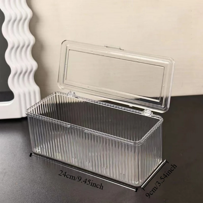 Acrylic Doll Clothing Storage Box Flip Top Transparent Coffee Capsule Storage Box Dustproof Stackable Dolls Clothes Storage Rack