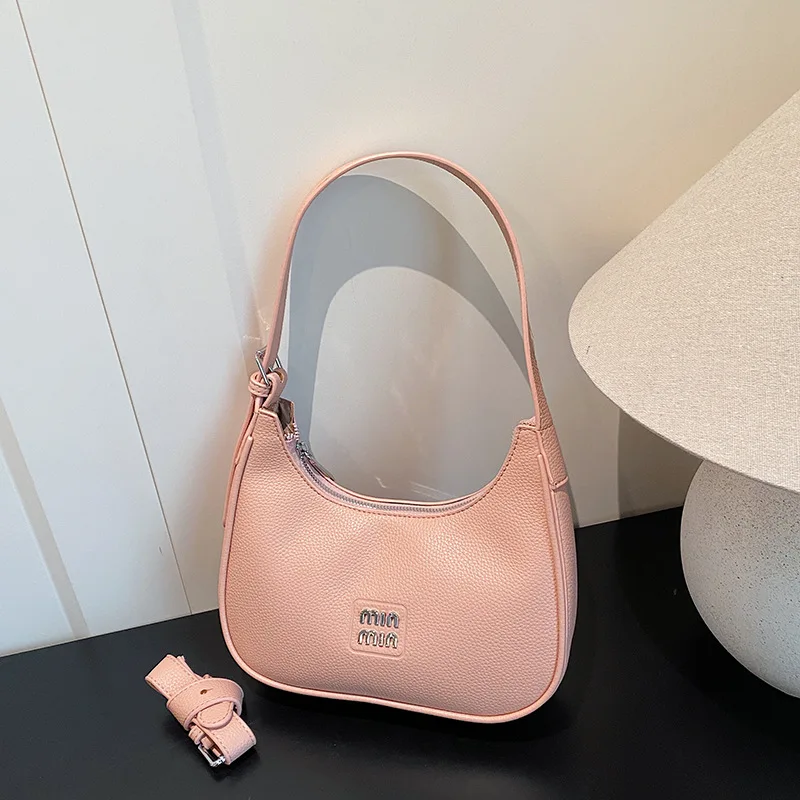 حقيبة كتف نسائية تحت الإبط 2025 A/W، محفظة كروس متعددة الاتجاهات من الجلد الطبيعي، حقيبة ذات سعة كبيرة للتنقل والتعارف في العمل #5