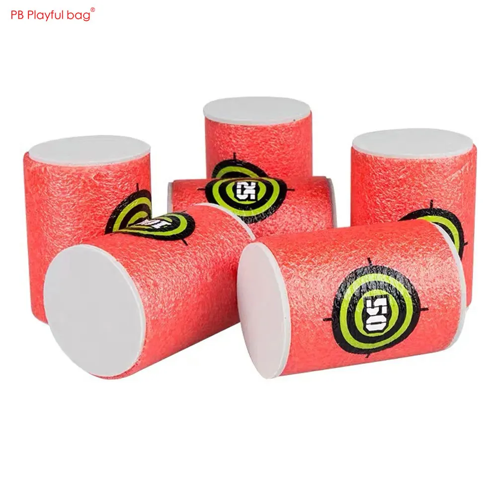 6PCS EVA Foam Target Barrel Digital Score Kids Shooting Game Soft Bullet Targets Children Entertainment Toys QJ91