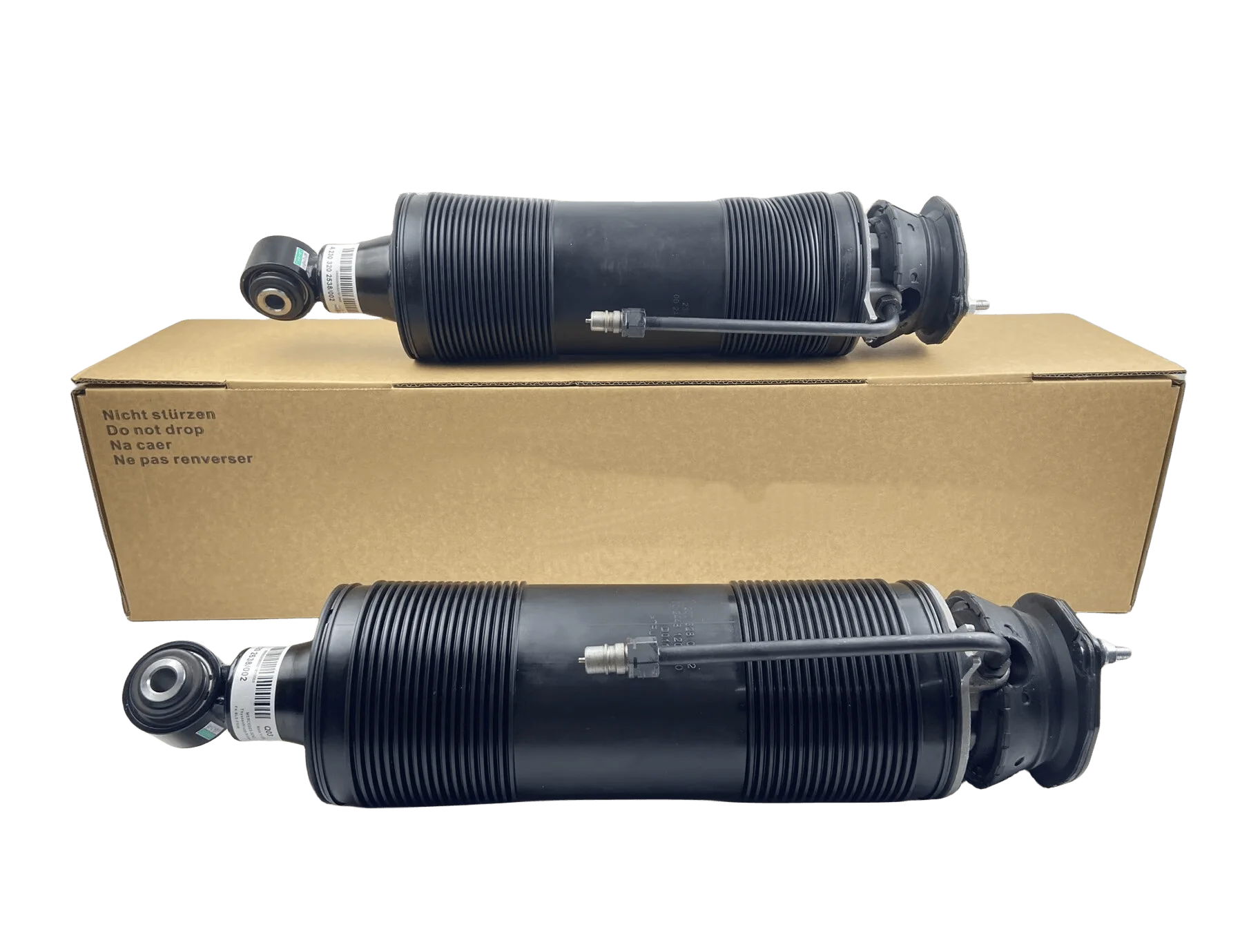 2x New Genuine Rear LH RH Hydraulic ABC Shock Struts A2303204138 A2303204238 For Mercedes R230 SL500 350 600 55 63 01-12