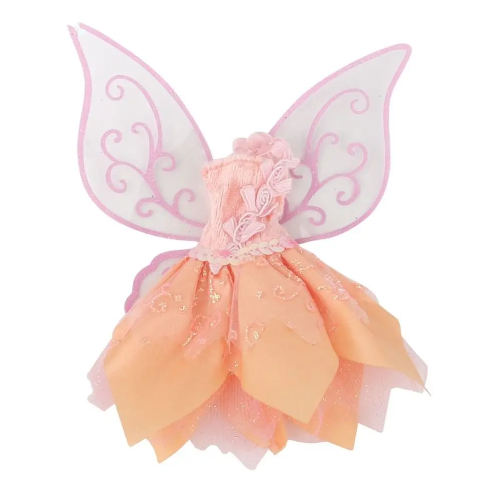 Fashion Doll Shiny Clothes Fairy Dresses For 1/6 BJD&30cm Doll Gauze Skirt  Wing Skirt For Doll Accessories Toys