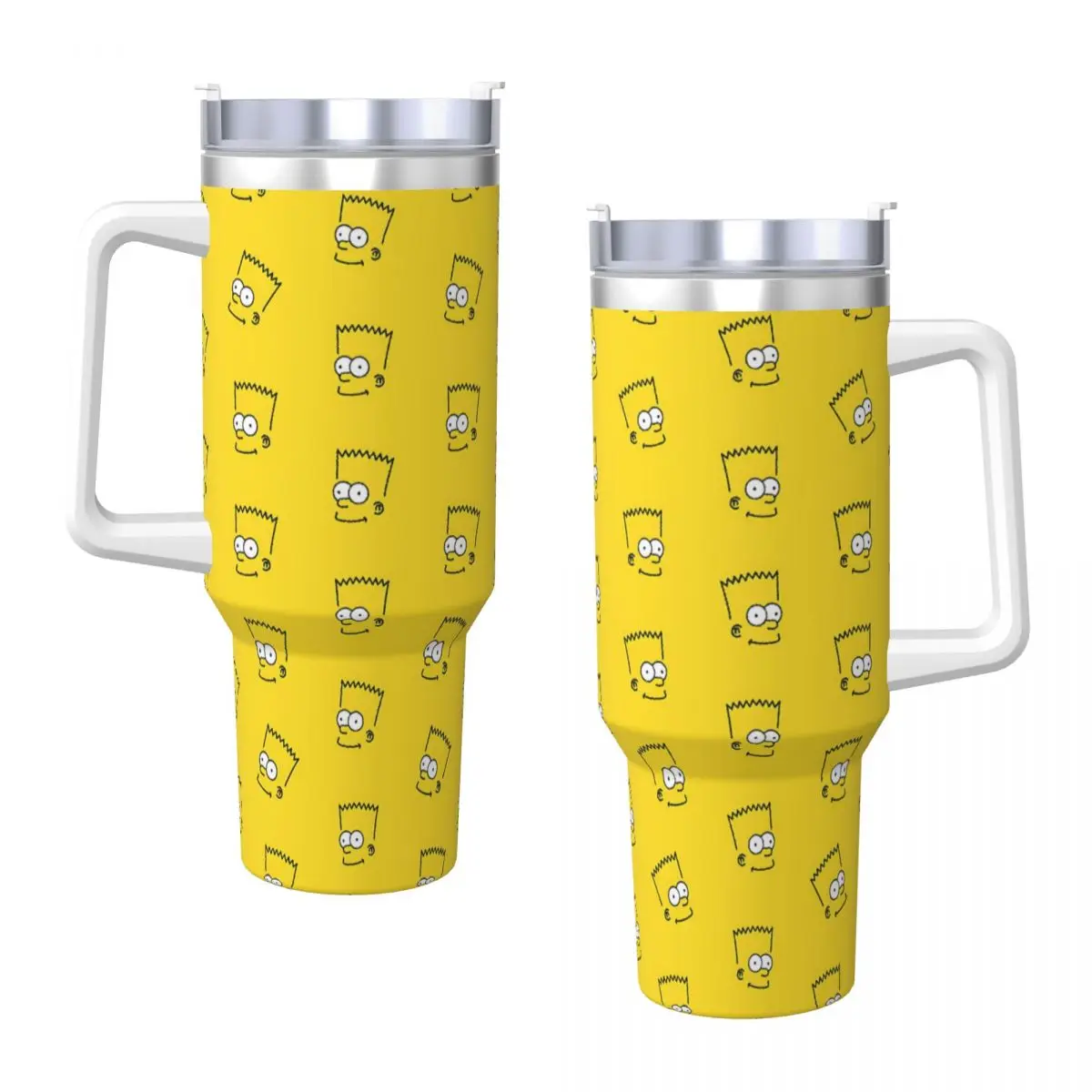 Stainless Steel Tumbler The Simpsons Son Collages Car Mugs With Straws Camping Cold and Hot Water Bottle Heat Preservation Mugs