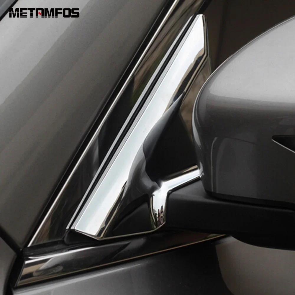For Nissan X-Trail Rogue 2014-2018 2019 2020 Chrome Window A Pillar Cover Trim Decorative Frame Exterior Accessories Car Styling