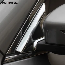For Nissan X-Trail Rogue 2014-2018 2019 2020 Chrome Window A Pillar Cover Trim Decorative Frame Exterior Accessories Car Styling