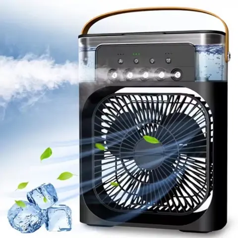 Ventilatore Umidificatore condizionatore portatile con serbatoio d'acqua da 500 ml Ventilatore spray d'acqua a nebulizzazione abbastanza per la casa, la stanza, il campeggio, l'ufficio dell'auto