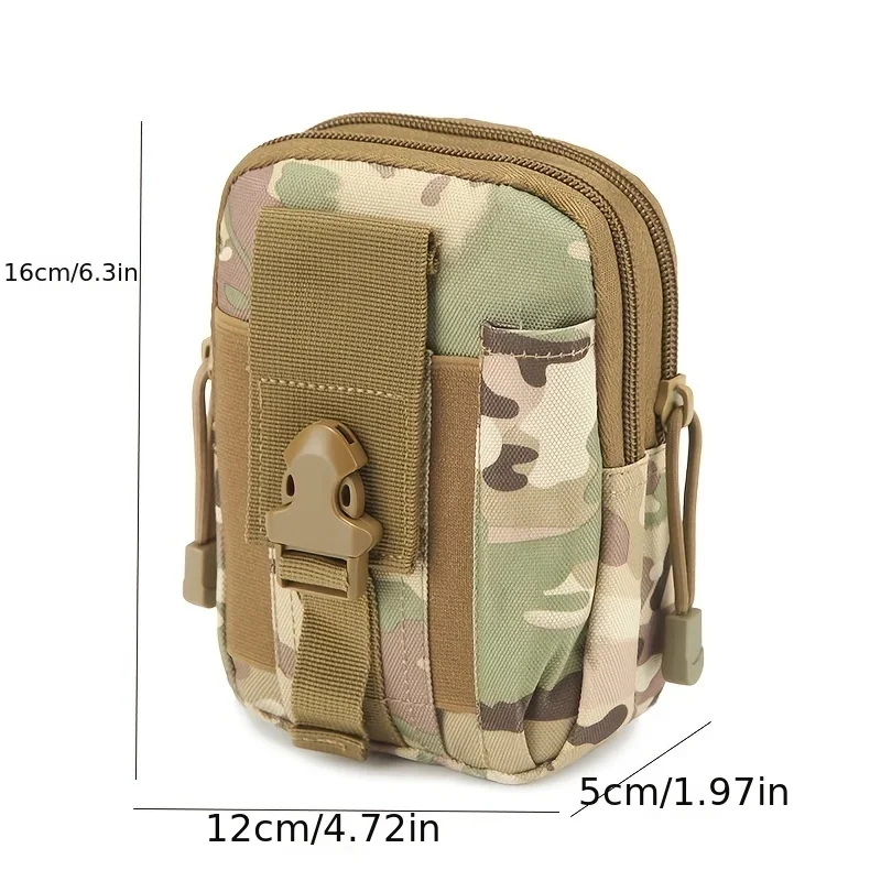 Multi-layer Waist Pack, Men's Casual Bag, Travel Purse Waterproof Belt Zipper Handbag, Outdoor Sport Multi-functional Fanny Pack image 6