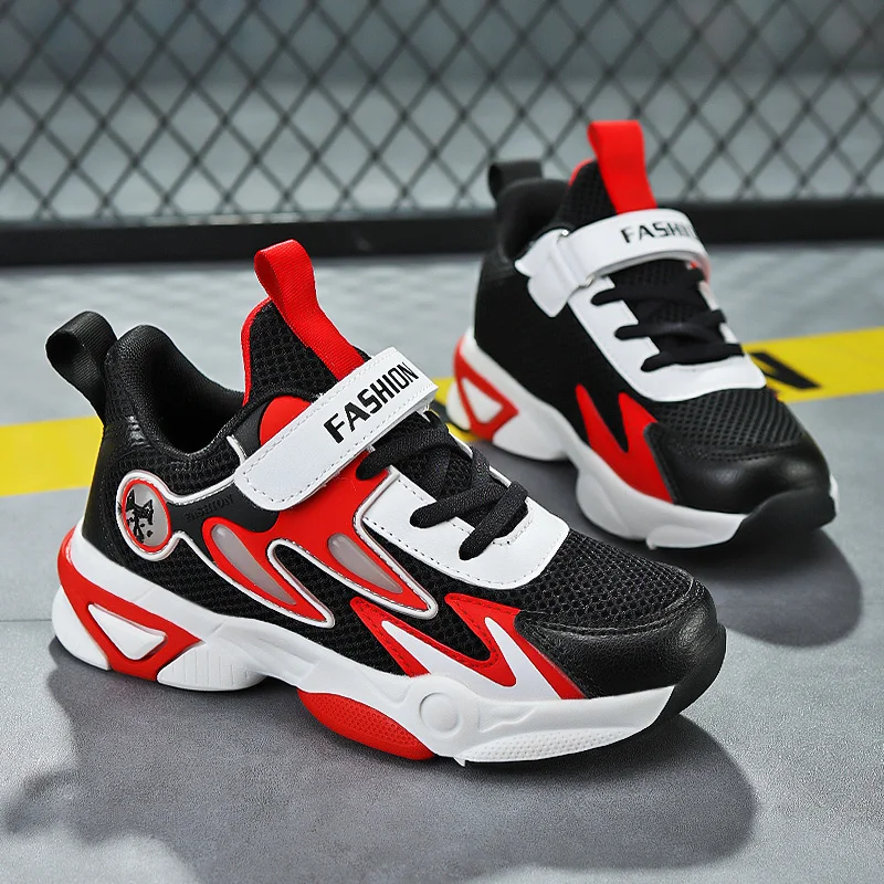 Brand Kids Shoes Boys Breathable Running Shoes Fashion Simple All-fitting Spring Autumn Comfortable Casual Sports Shoes