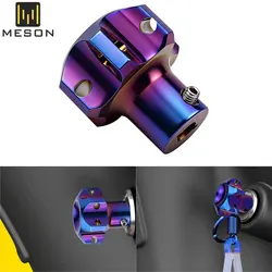 Universal Motorcycle Key Head Modified Key Cover CNC Burnt Titanium Key Head Gear Hexagonal Titanium Burnt Key Head Accessories