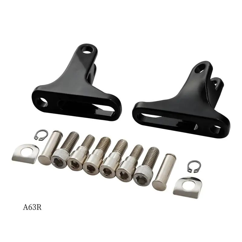 

AR-1 Pair Black Footboard Mount Parts For Electra Glide Classic FLHTC 93-Later Touring Rear Passenger Mini Foot Peg