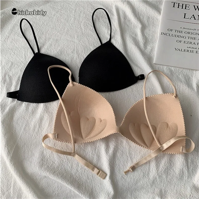 

Women Bra SeamlessUnderwear Women Ultra-thin Blackless UnderwearNo Steel Ring ComfortableInvisible Strapless Bra PushUp Bra