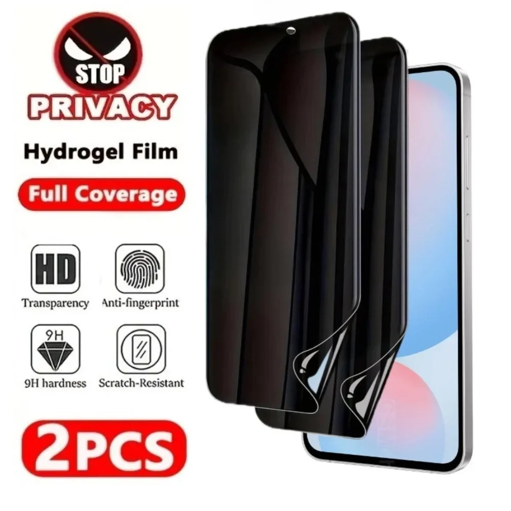 

2Pcs Anti Spy Hydrogel Film for Samsung Galaxy S25 S24 S23 Ultra S22 S21 Plus S25 Edge Note 20 10 Full Coverage Screen Protector